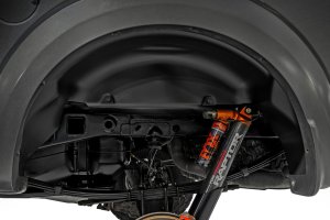 Ford F-150 Raptor Rear Wheel Well Liners - Rough Country - All-Black - 4WD - '17-'20